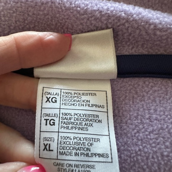 Disney Store Exclusive fleece Minnie mouse women’s XL. Mock neck blue - Picture 5 of 6